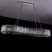 8'' Corda 18 Light Chrome Linear Pendant