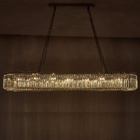 8'' Corda 18 Light Chrome Linear Pendant