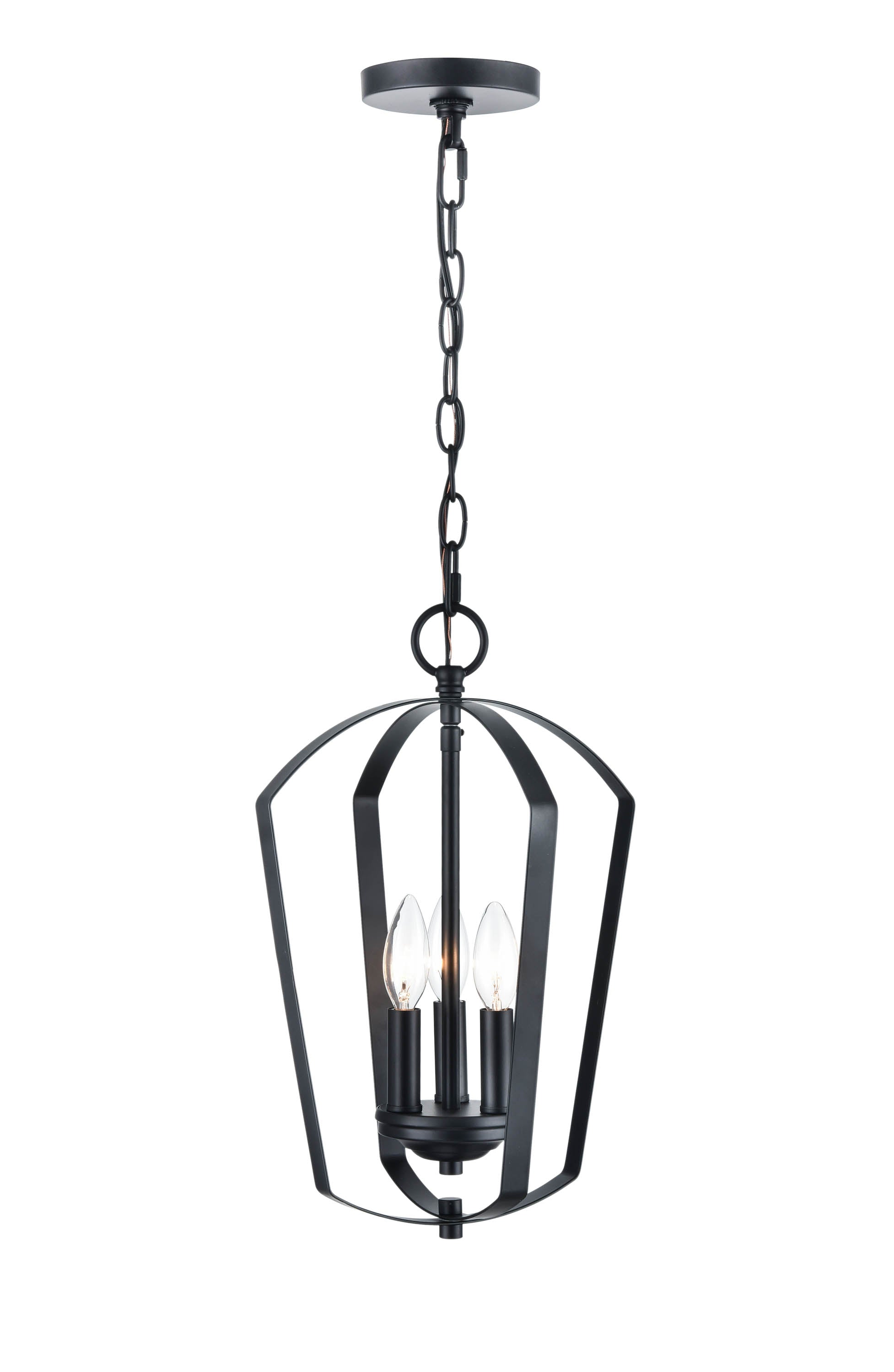 16.75'' Ivey Lake Matte Black 3 Light Pendant