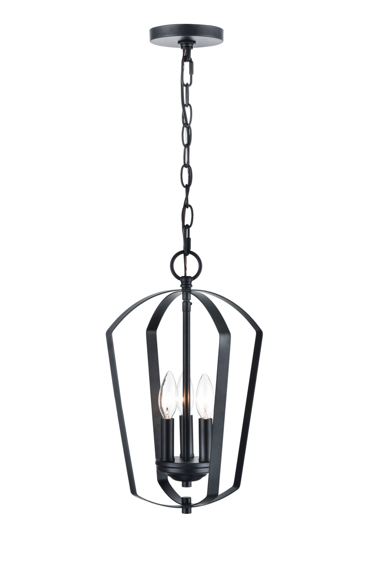 16.75'' Ivey Lake Matte Black 3 Light Pendant