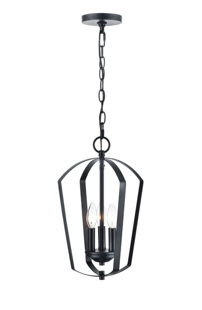 16.75'' Ivey Lake Matte Black 3 Light Pendant