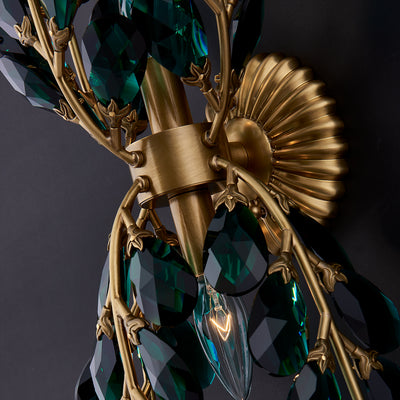 7'' Alloro 2 Light True Brass Wall Sconce