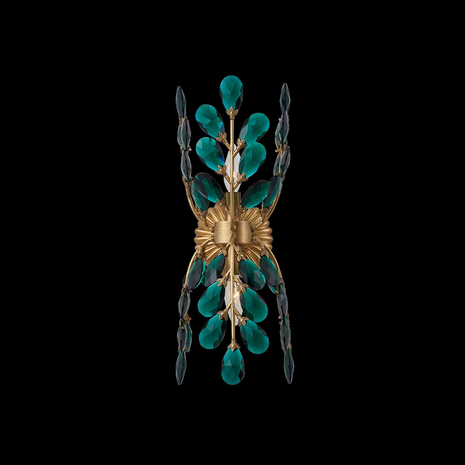 7'' Alloro 2 Light True Brass Wall Sconce