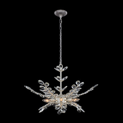 18'' Alloro 6 Light Pewter Chandelier