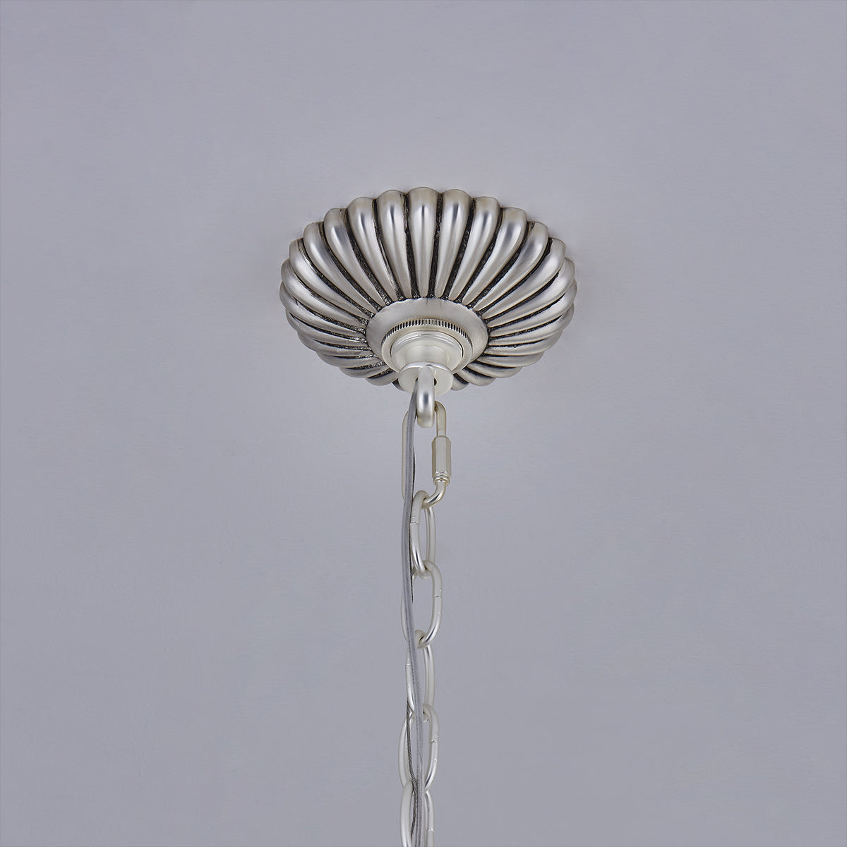 18'' Alloro 6 Light Pewter Chandelier