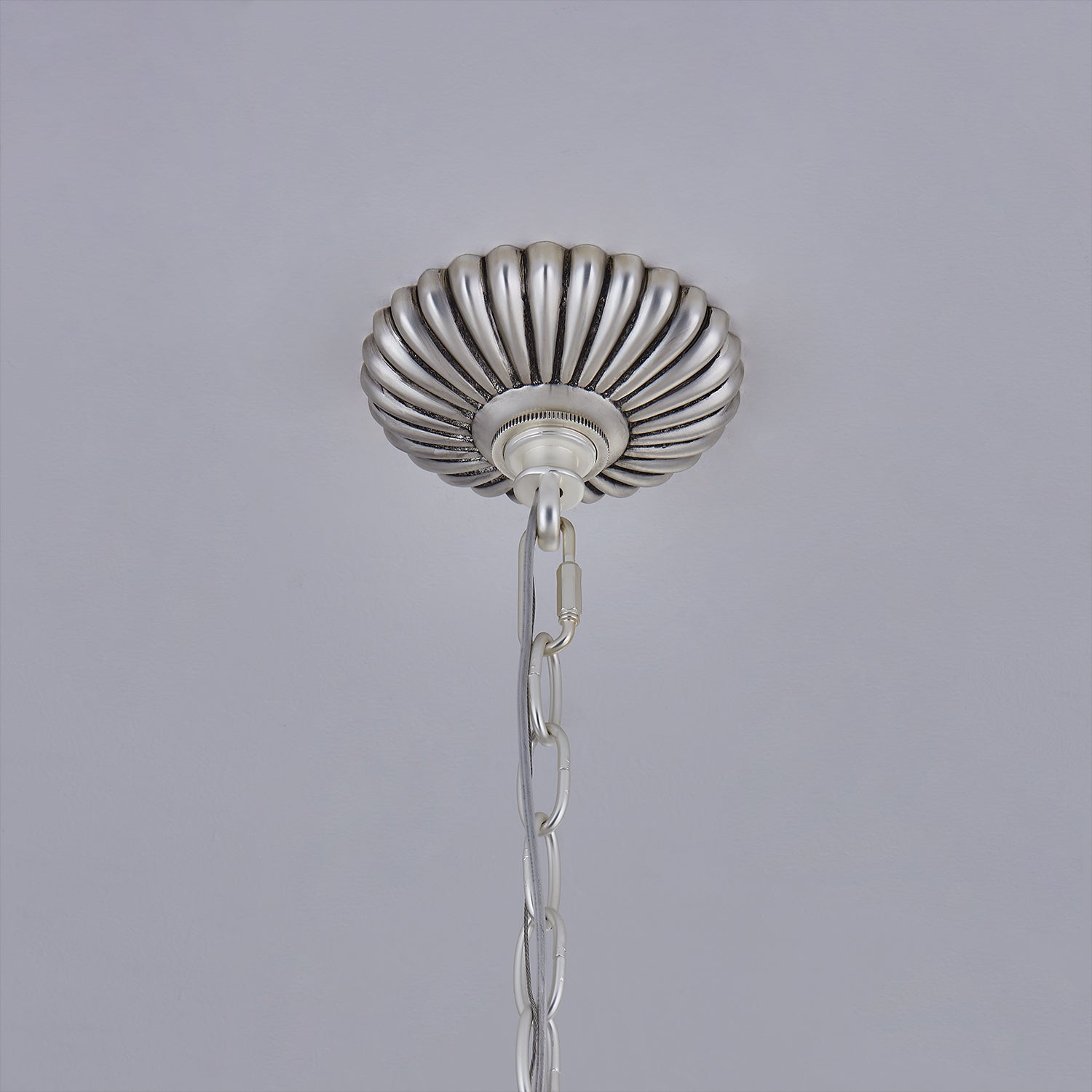 18'' Alloro 6 Light Pewter Chandelier