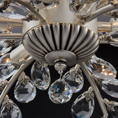 18'' Alloro 6 Light Pewter Chandelier