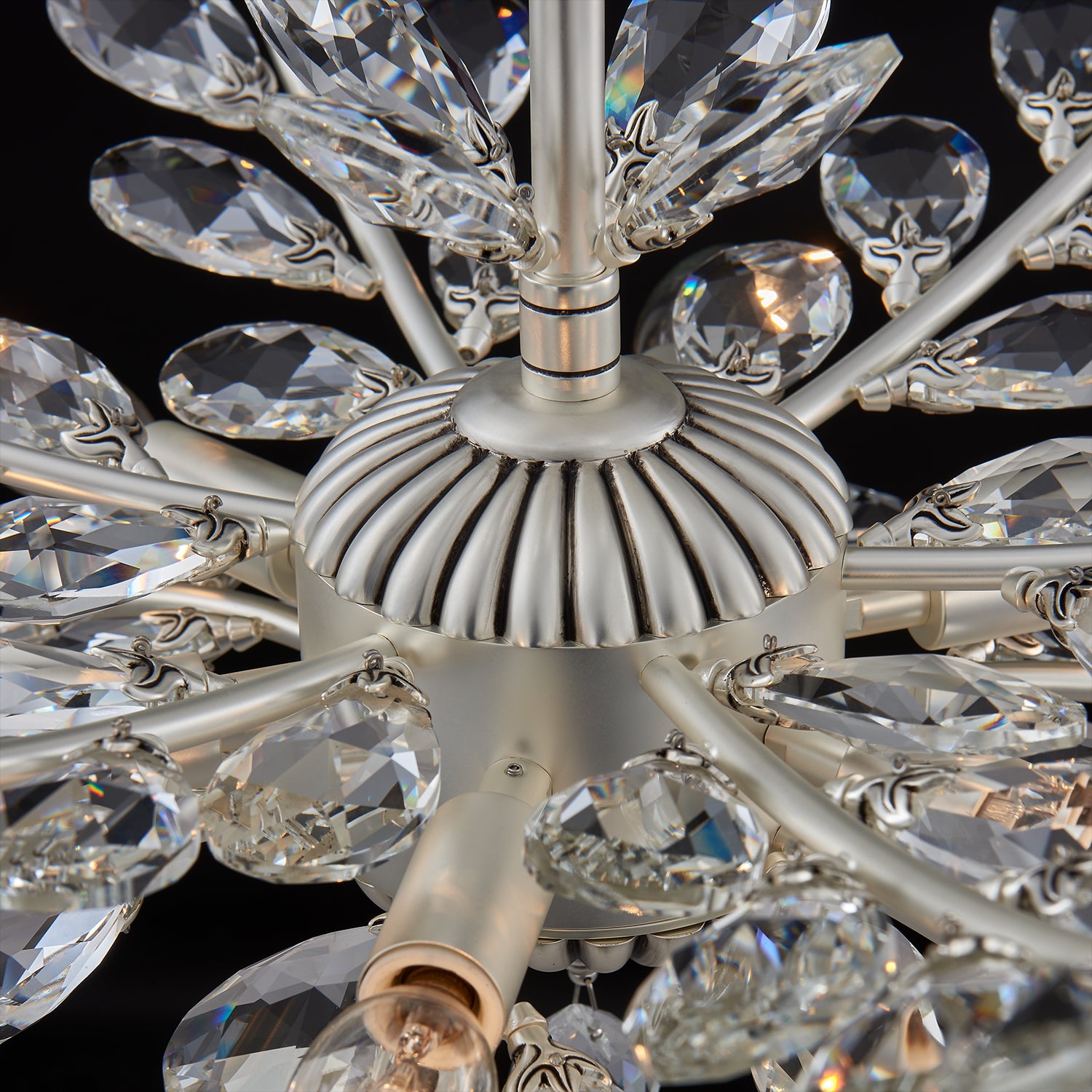 18'' Alloro 6 Light Pewter Chandelier