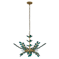 18'' Alloro 6 Light True Brass Chandelier