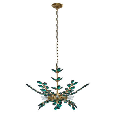 18'' Alloro 6 Light True Brass Chandelier
