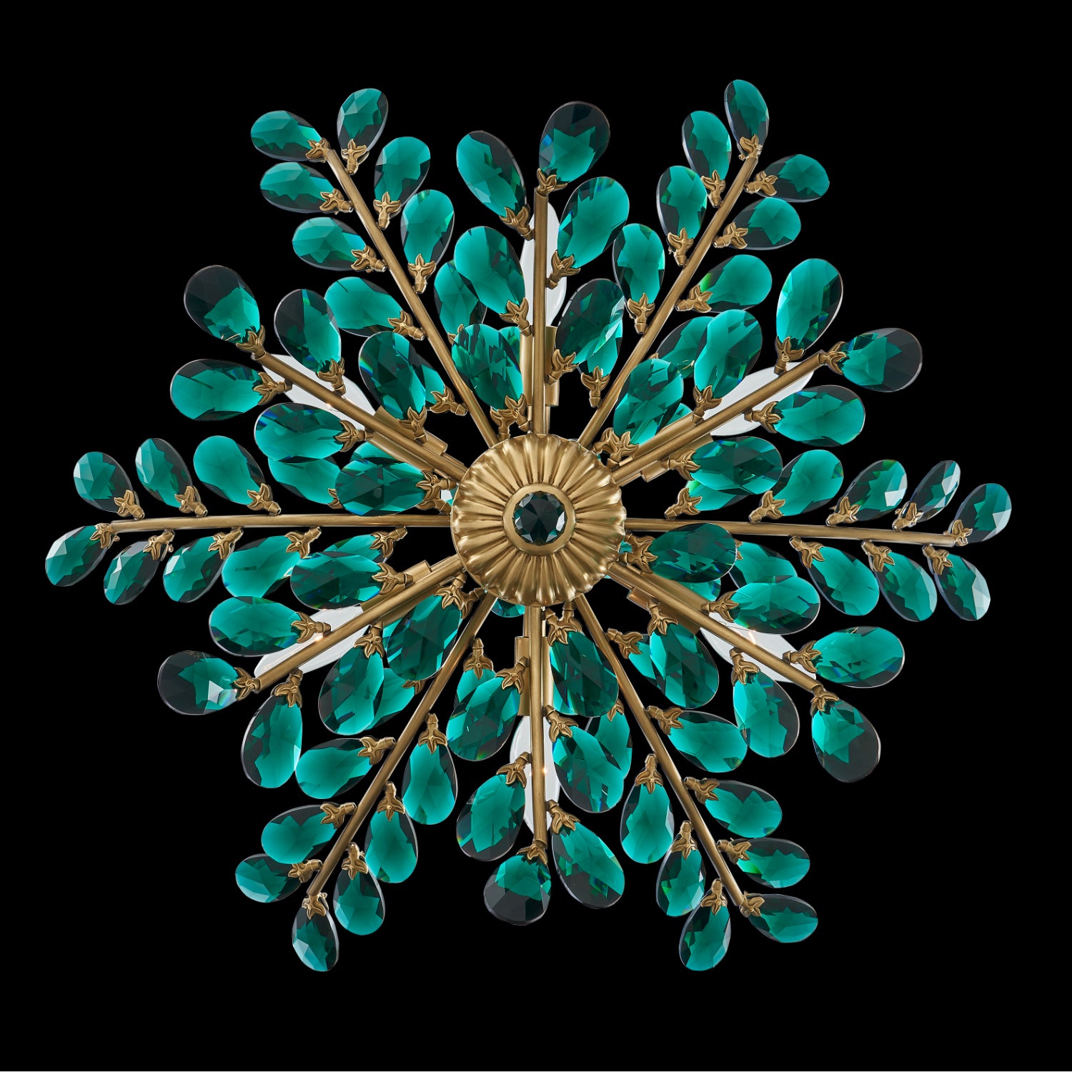 18'' Alloro 6 Light True Brass Chandelier