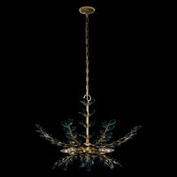 22.5'' Alloro 8 Light True Brass Chandelier