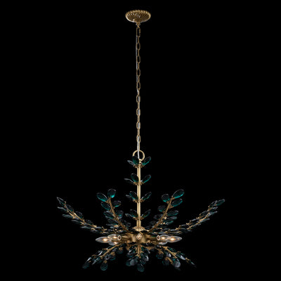 22.5'' Alloro 8 Light True Brass Chandelier