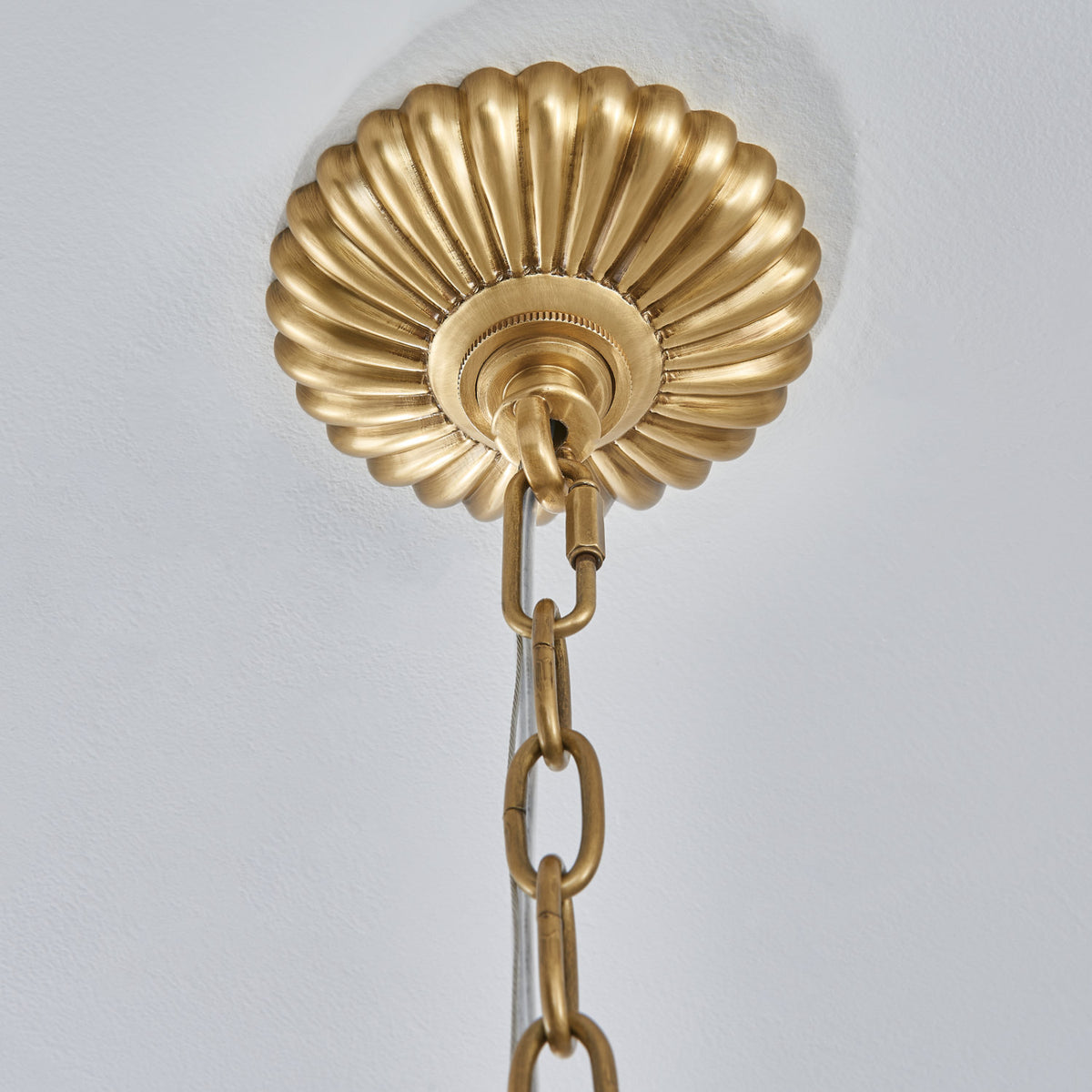 22.5'' Alloro 8 Light True Brass Chandelier