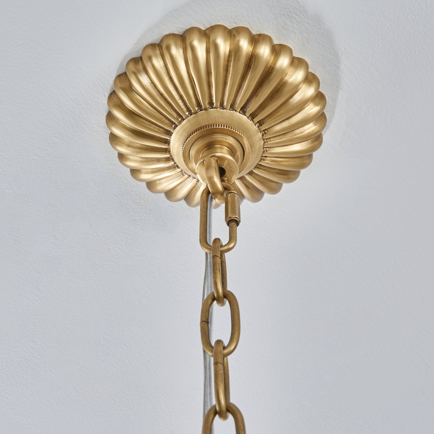 22.5'' Alloro 8 Light True Brass Chandelier