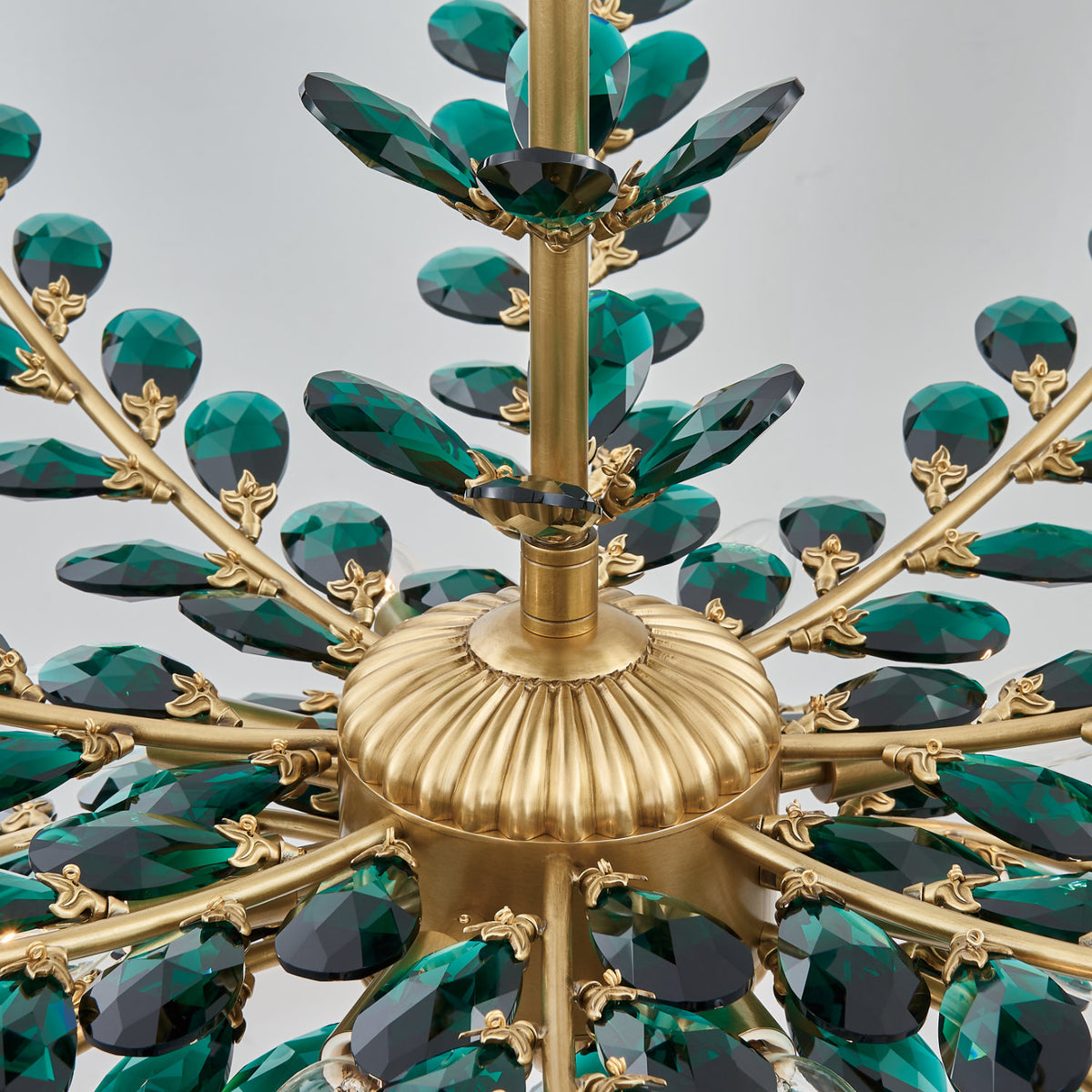 22.5'' Alloro 8 Light True Brass Chandelier