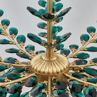 22.5'' Alloro 8 Light True Brass Chandelier