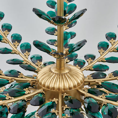 22.5'' Alloro 8 Light True Brass Chandelier