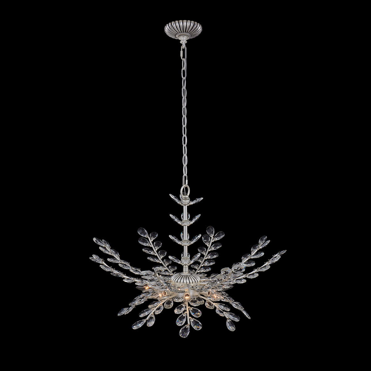 22.5'' Alloro 8 Light Pewter Chandelier