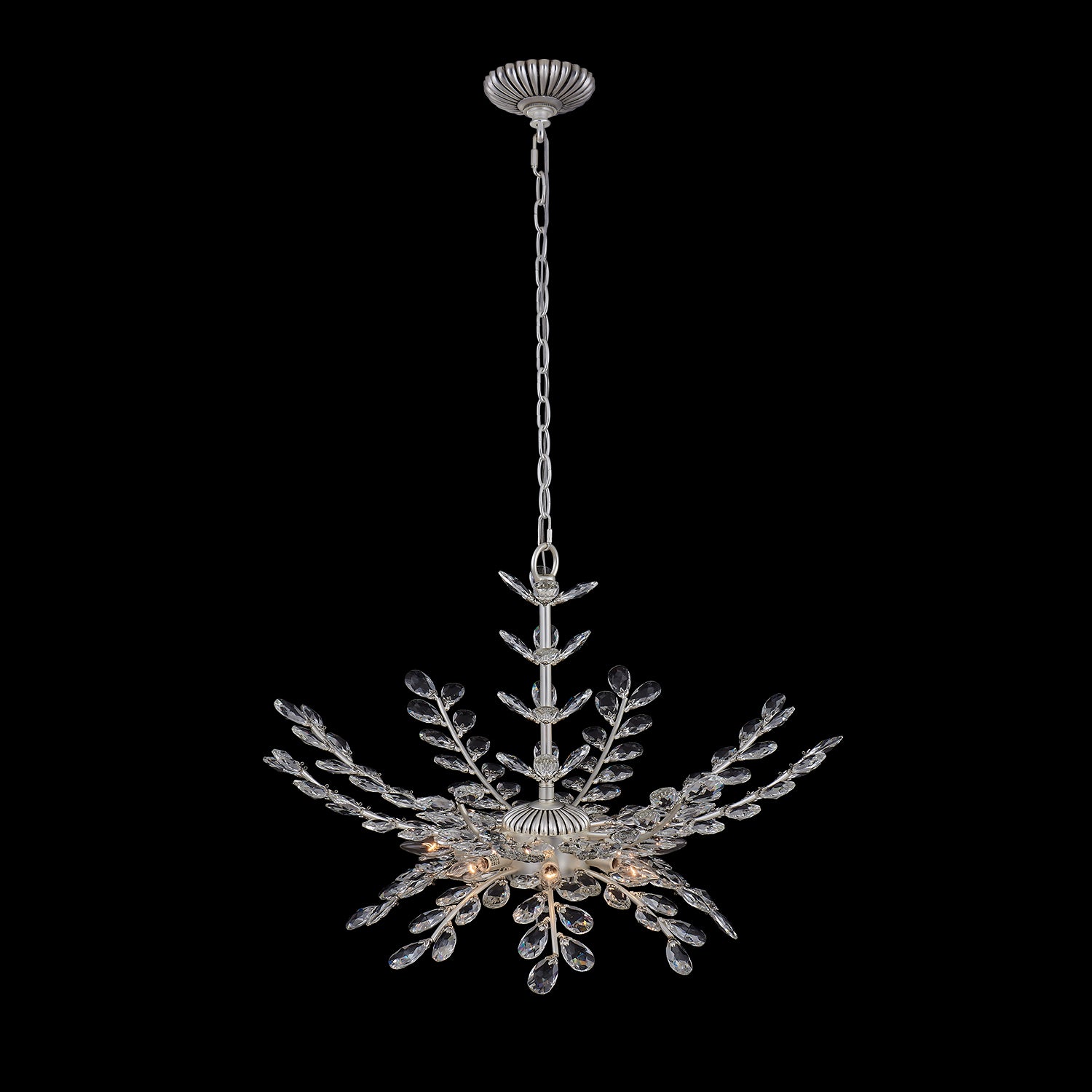 22.5'' Alloro 8 Light Pewter Chandelier