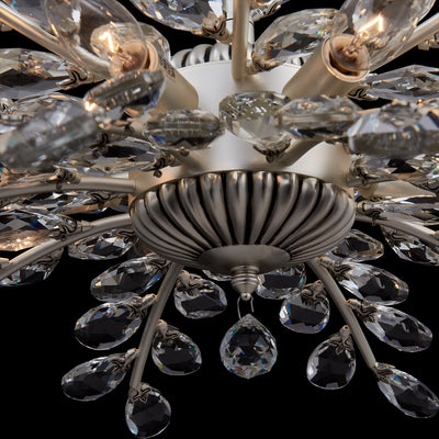 22.5'' Alloro 8 Light Pewter Chandelier