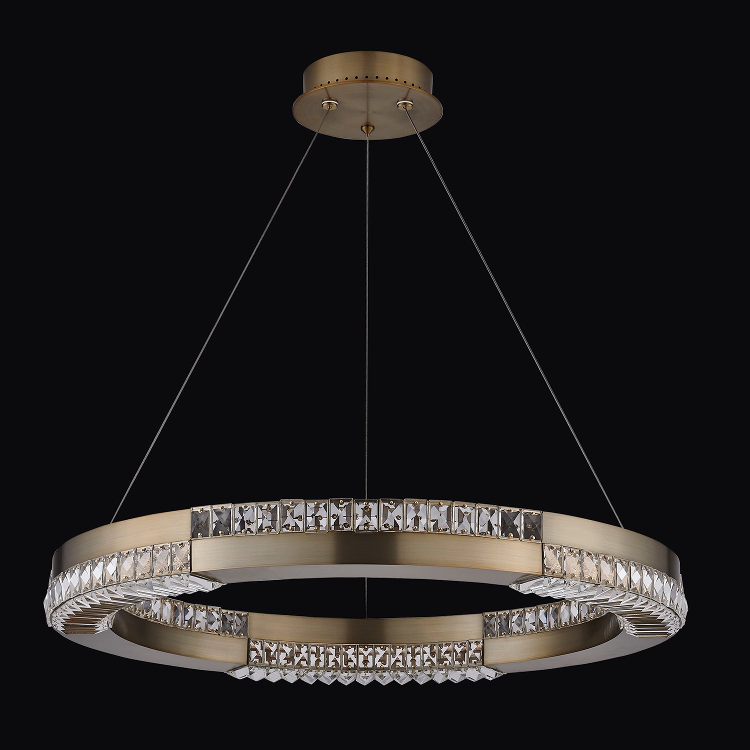 3'' Dama 1 Light Winter Brass Chandelier