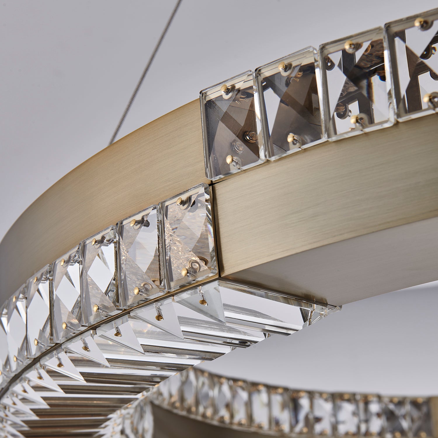 3'' Dama 1 Light Winter Brass Chandelier