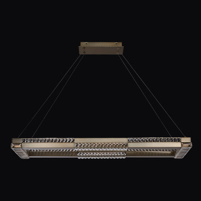 3'' Dama 1 Light Winter Brass Linear Pendant