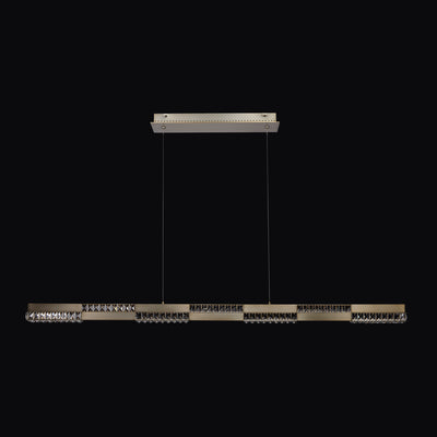 3'' Dama 1 Light Winter Brass Linear Pendant