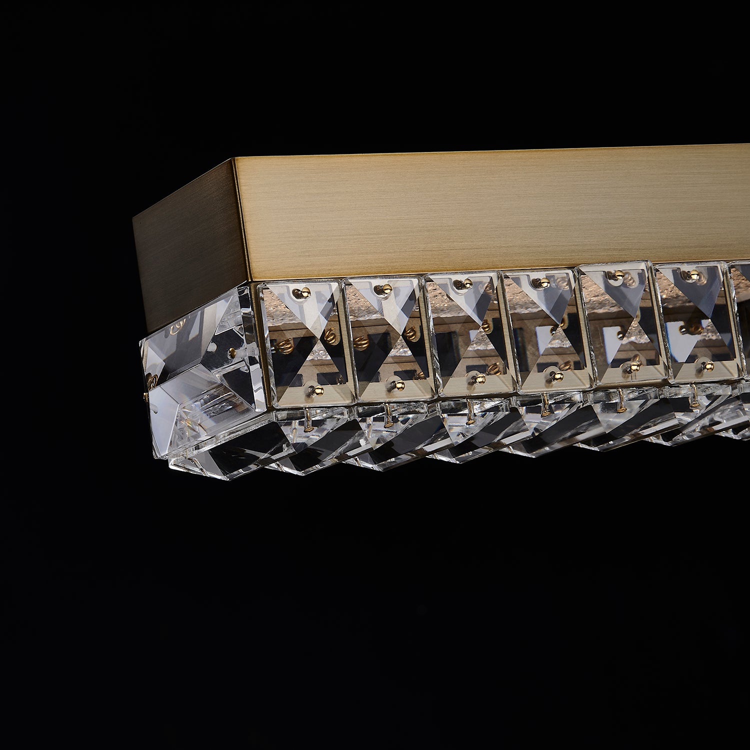 3'' Dama 1 Light Winter Brass Linear Pendant