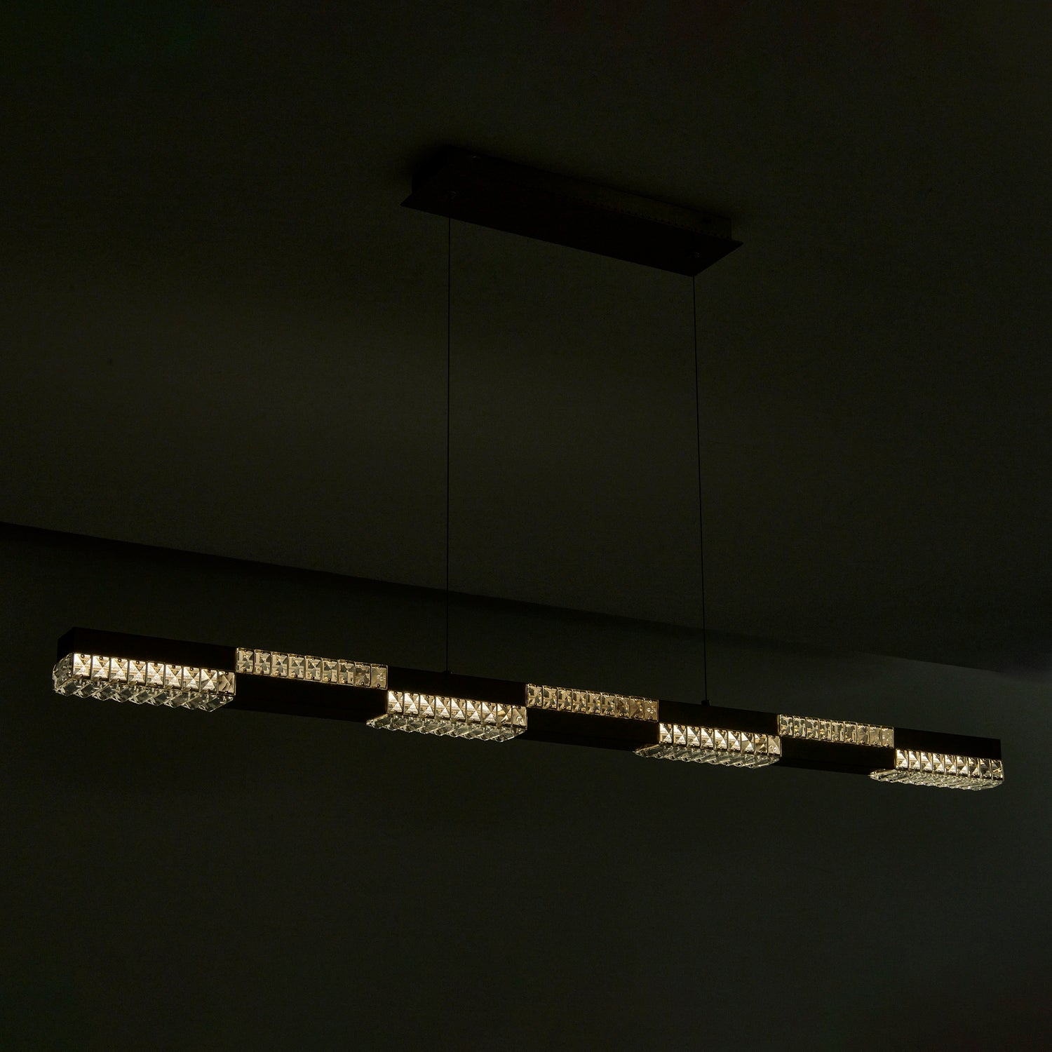 3'' Dama 1 Light Winter Brass Linear Pendant