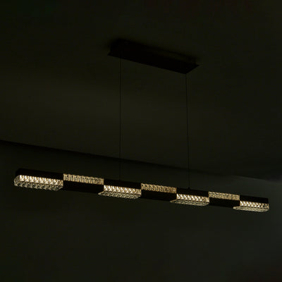 3'' Dama 1 Light Winter Brass Linear Pendant