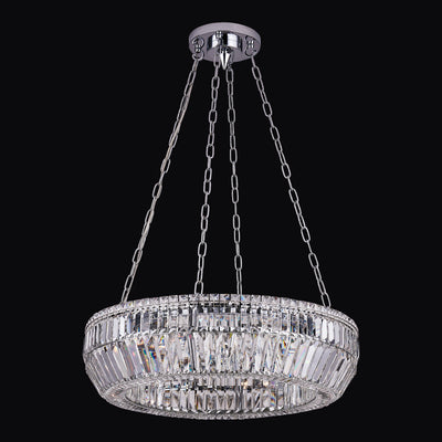 7'' Circolare 8 Light Chrome Chandelier