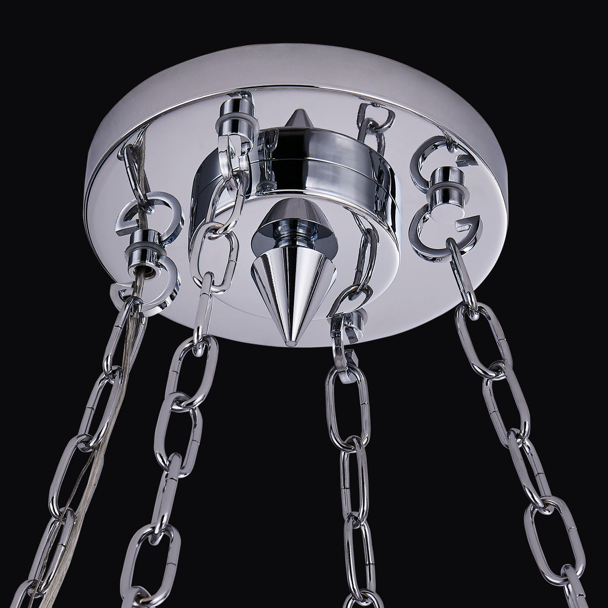 7'' Circolare 8 Light Chrome Chandelier