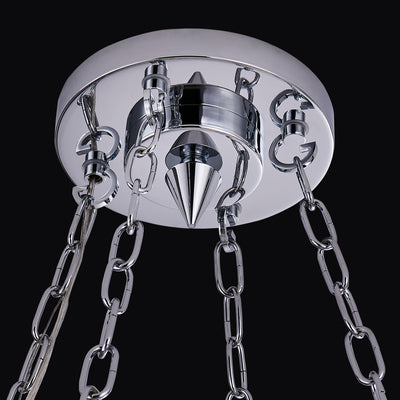 7'' Circolare 8 Light Chrome Chandelier