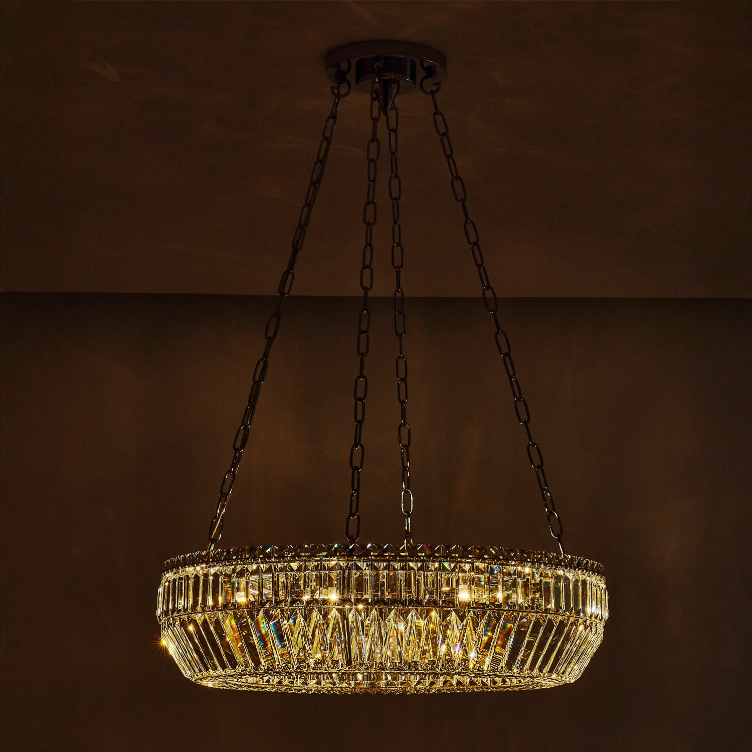 7'' Circolare 8 Light Chrome Chandelier