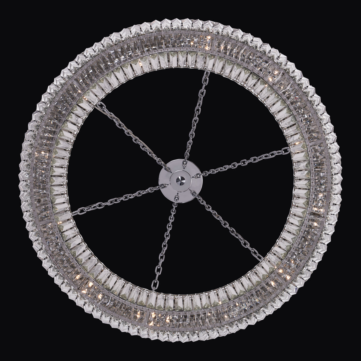 7'' Circolare 12 Light Chrome Chandelier