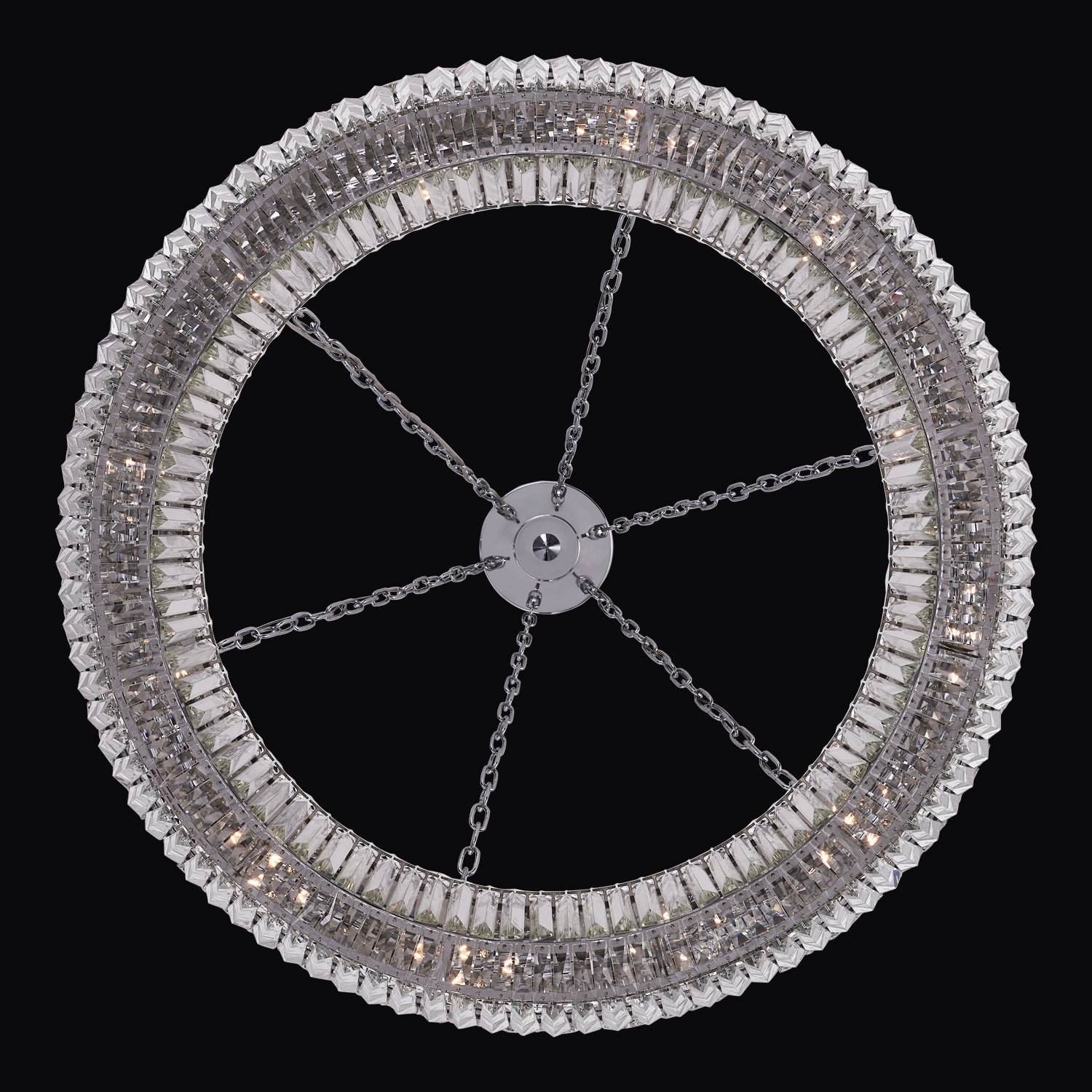 7'' Circolare 12 Light Chrome Chandelier