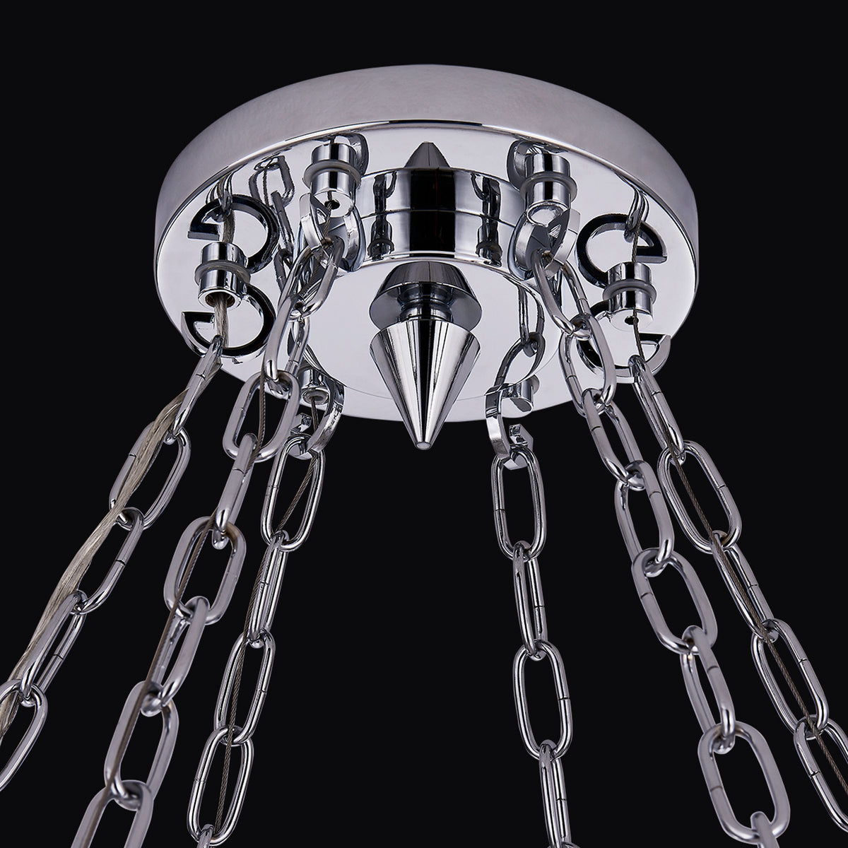 7'' Circolare 12 Light Chrome Chandelier