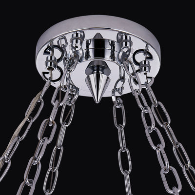 7'' Circolare 12 Light Chrome Chandelier