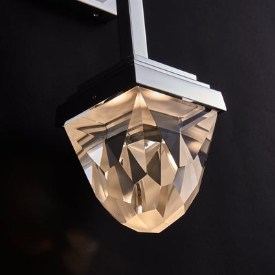 5'' Taglio 2 Light Silver Wall Sconce