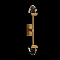 5'' Taglio 2 Light True Brass Wall Sconce