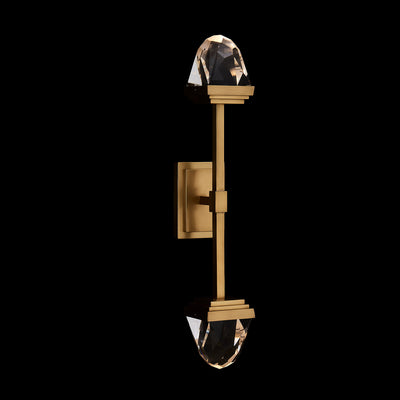 5'' Taglio 2 Light True Brass Wall Sconce