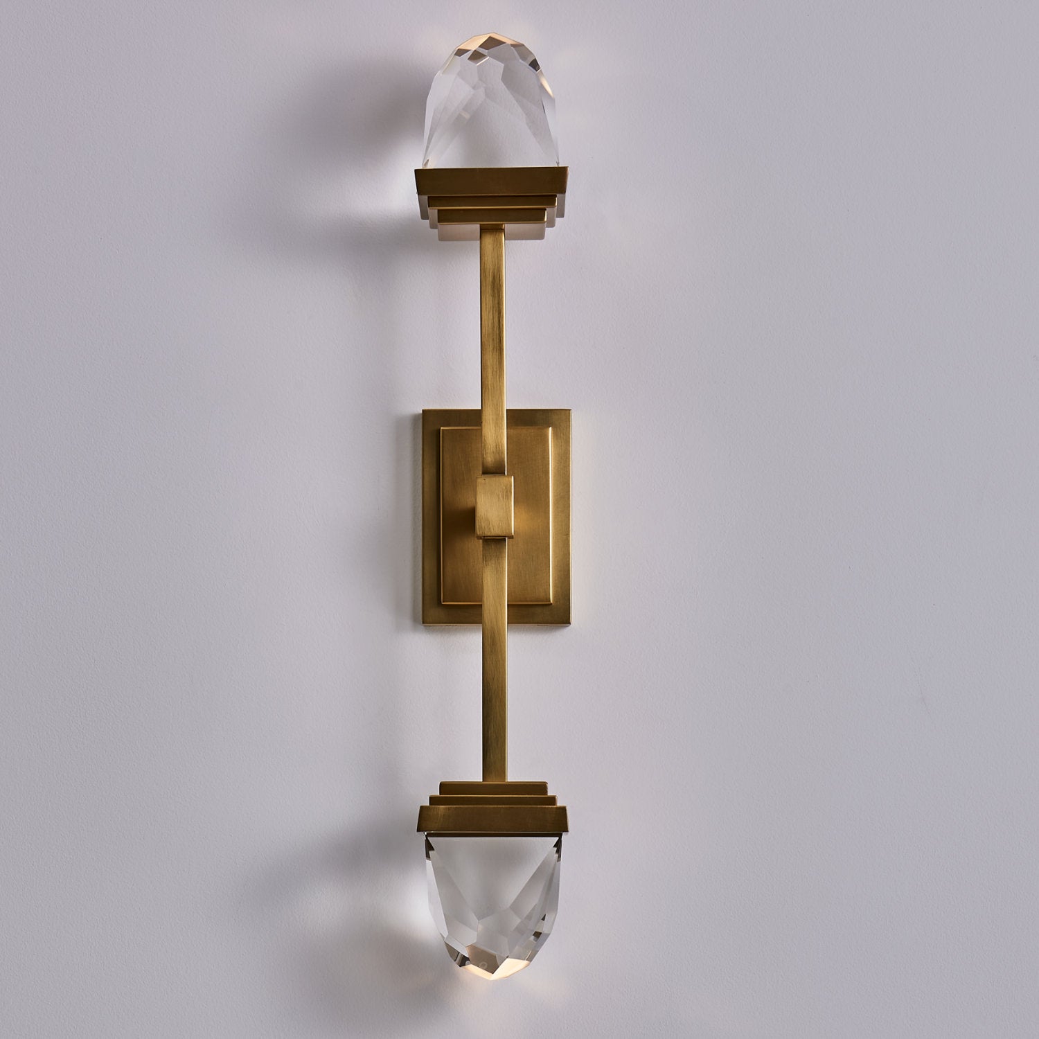 5'' Taglio 2 Light True Brass Wall Sconce