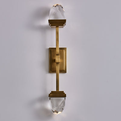 5'' Taglio 2 Light True Brass Wall Sconce
