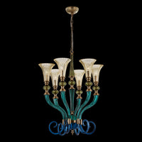 36'' Tinta 6 Light Winter Brass Chandelier