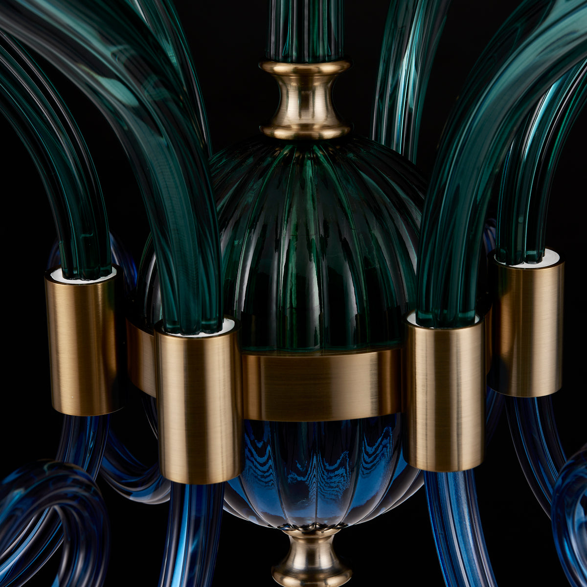 36'' Tinta 6 Light Winter Brass Chandelier