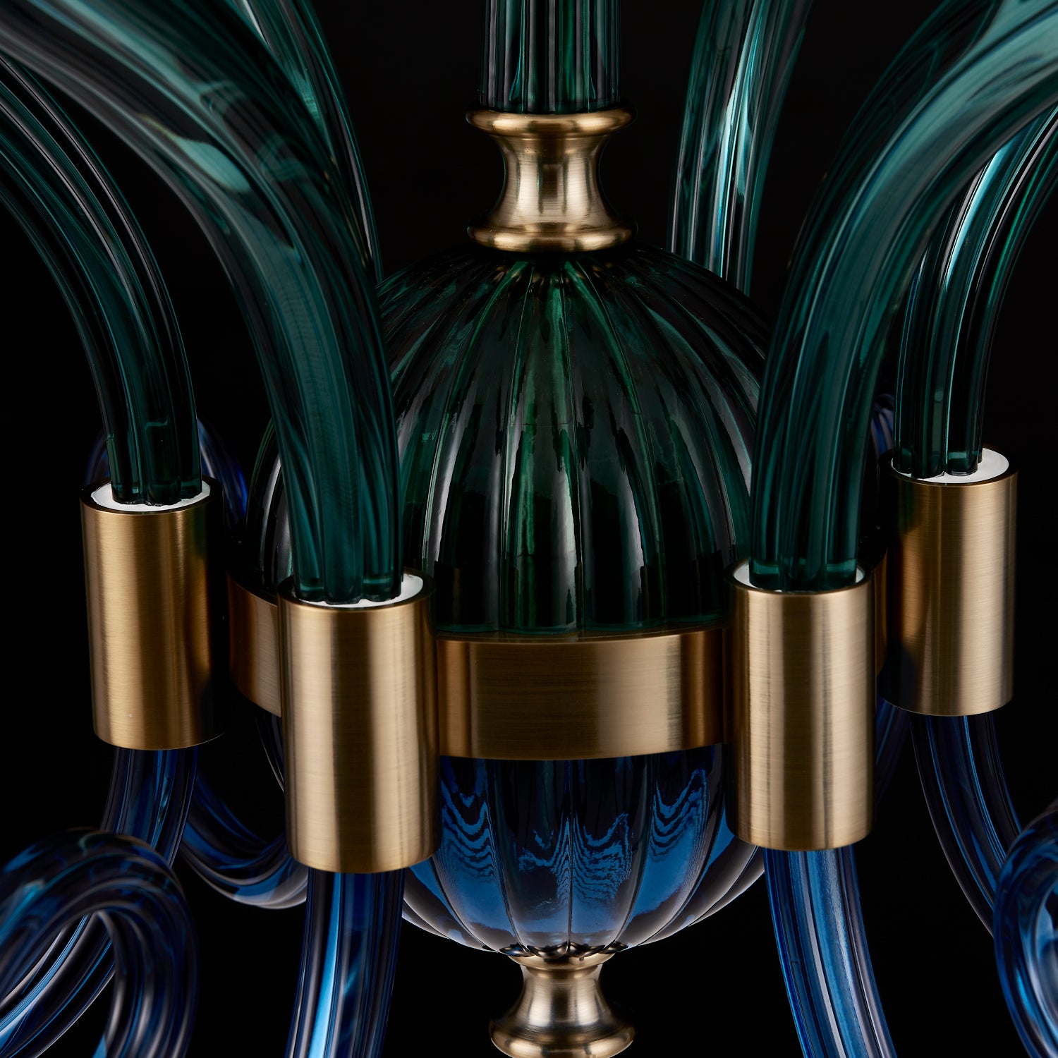 36'' Tinta 6 Light Winter Brass Chandelier