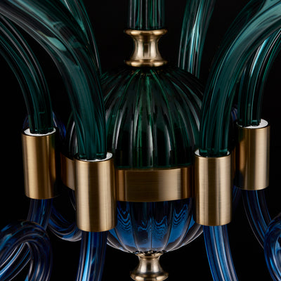 36'' Tinta 6 Light Winter Brass Chandelier