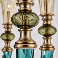 36'' Tinta 6 Light Winter Brass Chandelier